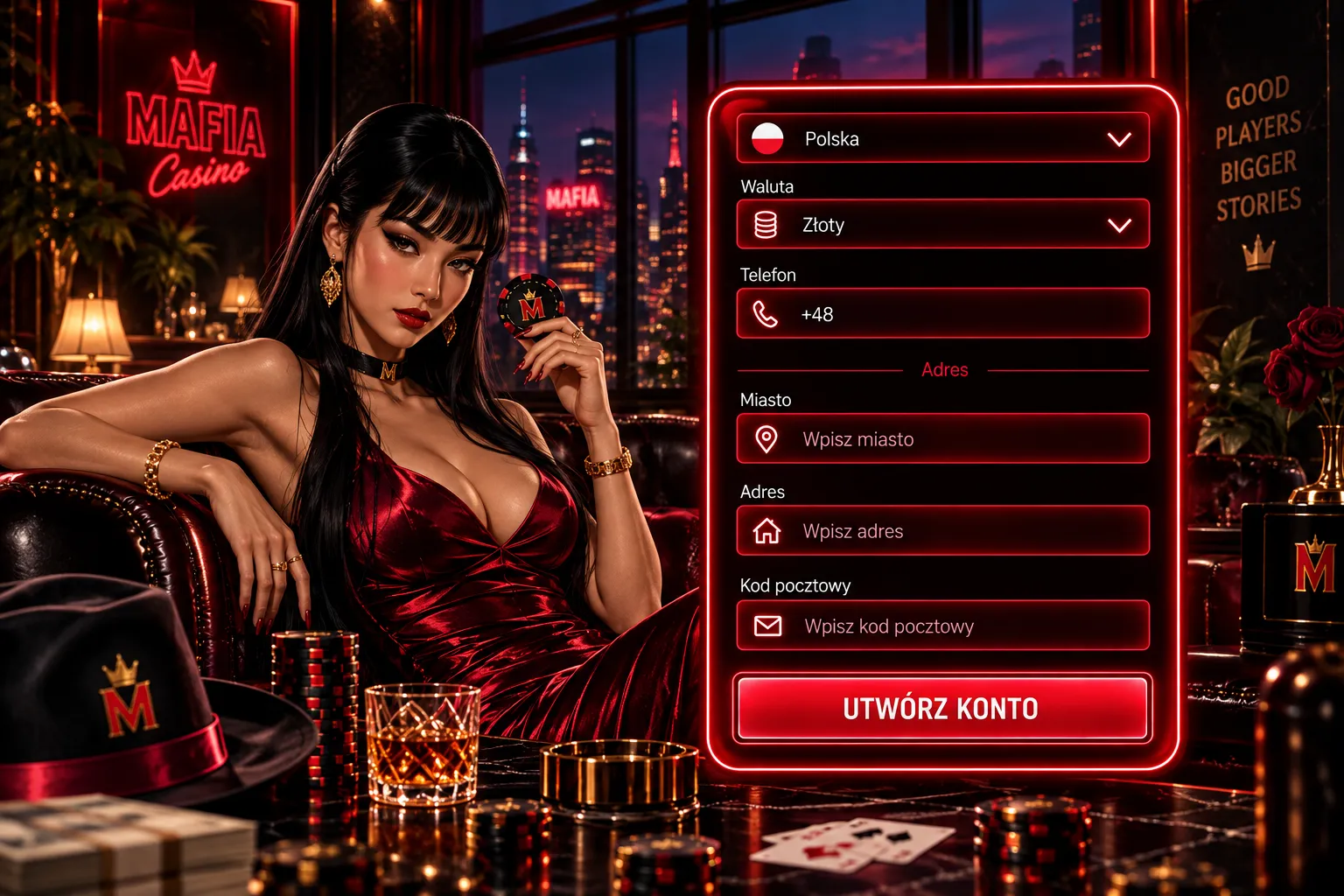 Logowanie do konta Mafia Casino